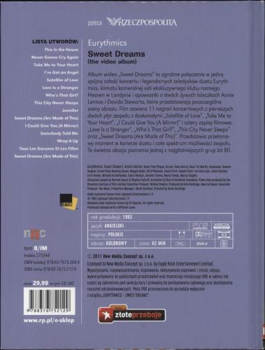 Eurythmics Sweet Dreams - The Video Album DVD Polish EURDDSW862482