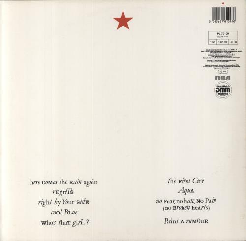 Eurythmics Touch + Merchandise insert vinyl LP album (LP record) UK EURLPTO665620
