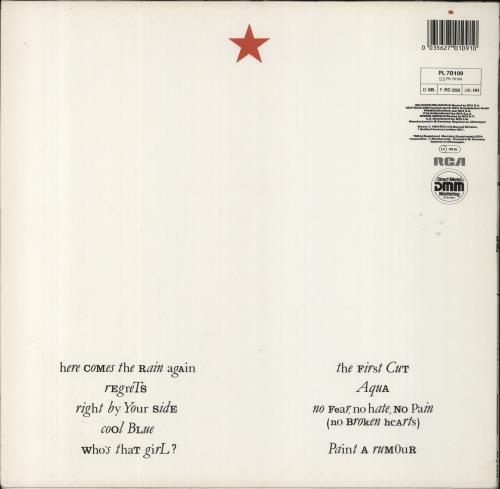 Eurythmics Touch - Merch insert vinyl LP album (LP record) German EURLPTO834828