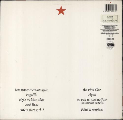 Eurythmics Touch vinyl LP album (LP record) German EURLPTO796117
