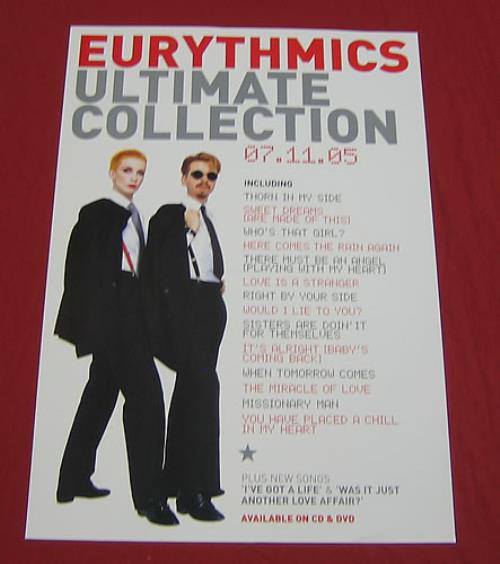 Eurythmics Ultimate Collection poster UK EURPOUL359686