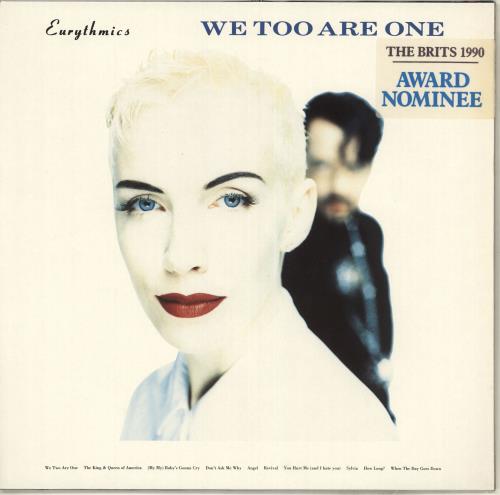 Eurythmics We Too Are One - Stickered Sleeve vinyl LP album (LP record) German EURLPWE714528