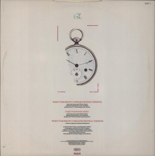 Eurythmics When Tomorrow Comes 12" vinyl single (12 inch record / Maxi-single) UK EUR12WH45946