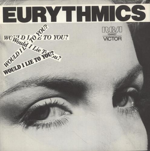 Eurythmics Would I Lie To You + Sleeve 7" vinyl single (7 inch record / 45) Australian EUR07WO53993