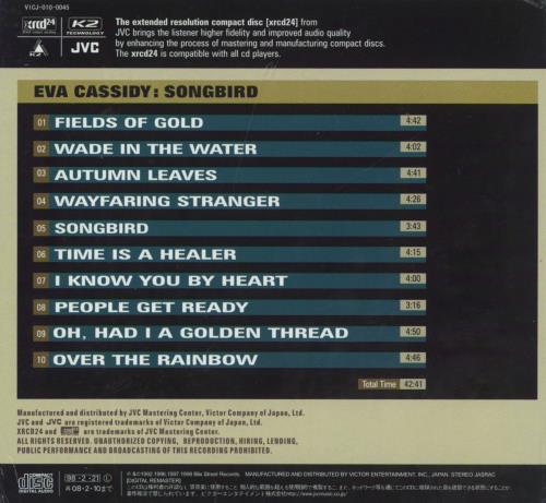 Eva Cassidy Songbird CD album (CDLP) Japanese E.CCDSO818212