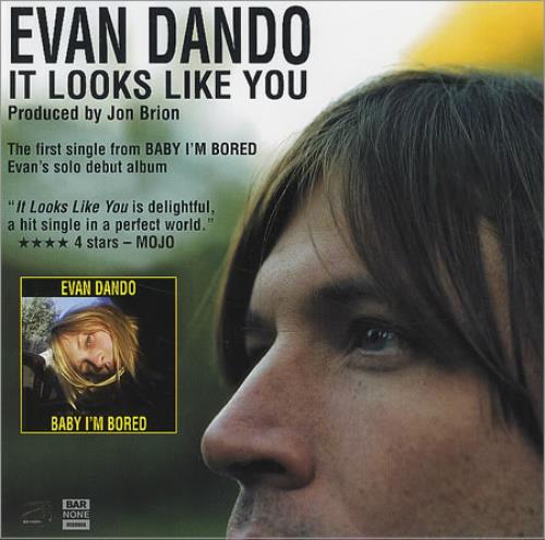Evan Dando It Looks Like You CD-R acetate US EVOCRIT247817