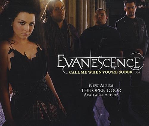 Evanescence Call Me When You're Sober CD single (CD5 / 5") UK ESCC5CA375917