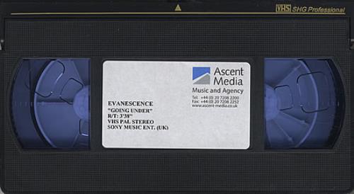 Evanescence Going Under video (VHS or PAL or NTSC) UK ESCVIGO266167