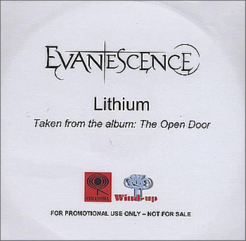 Evanescence Lithium CD-R acetate US ESCCRLI386701