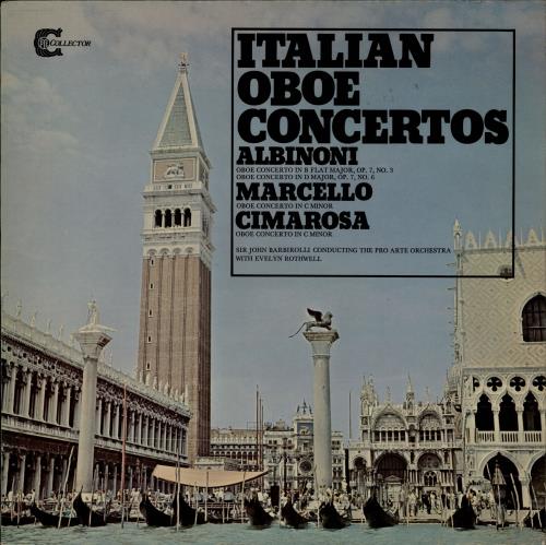 Evelyn Rothwell Italian Oboe Concertos vinyl LP album (LP record) UK 29-LPIT764752