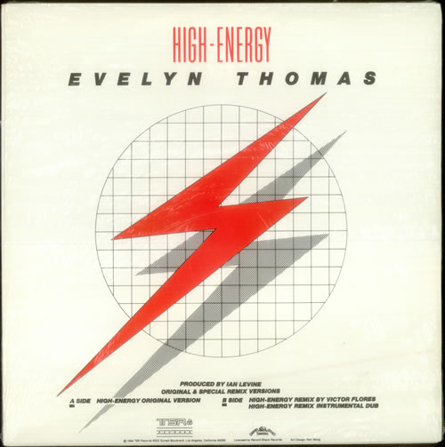 Evelyn Thomas High-Energy - Special Remix 12" vinyl single (12 inch record / Maxi-single) US EVL12HI545992