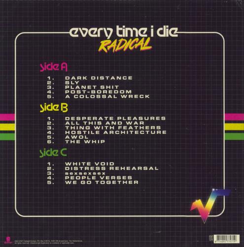 Every Time I Die Radical 2-LP vinyl record set (Double LP Album) UK F5V2LRA819988