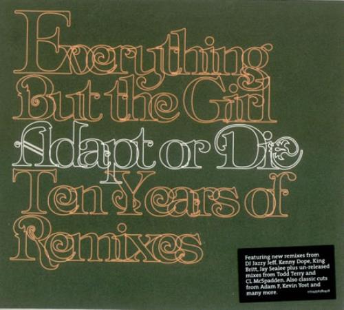 Everything But The Girl Adapt Or Die: 10 Years Of Remixes CD album (CDLP) UK EVECDAD318002