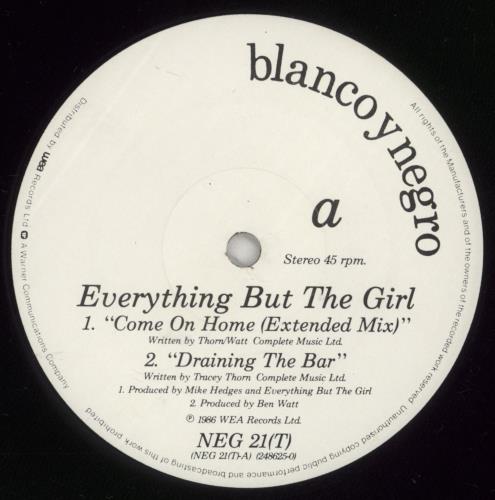 Everything But The Girl Come On Home 12" vinyl single (12 inch record / Maxi-single) UK EVE12CO700739