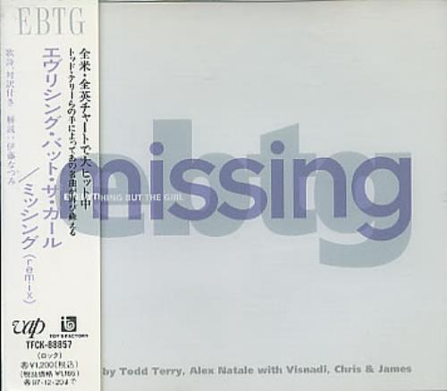 Everything But The Girl Missing CD single (CD5 / 5") Japanese EVEC5MI138726