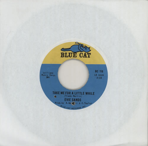 Evie Sands Take Me For A Little While 7" vinyl single (7 inch record / 45) US EV507TA575442