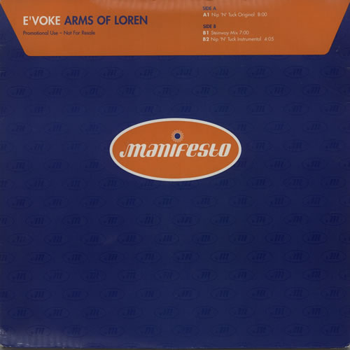 E'voke Arms Of Loren 12" vinyl single (12 inch record / Maxi-single) UK F0212AR607094