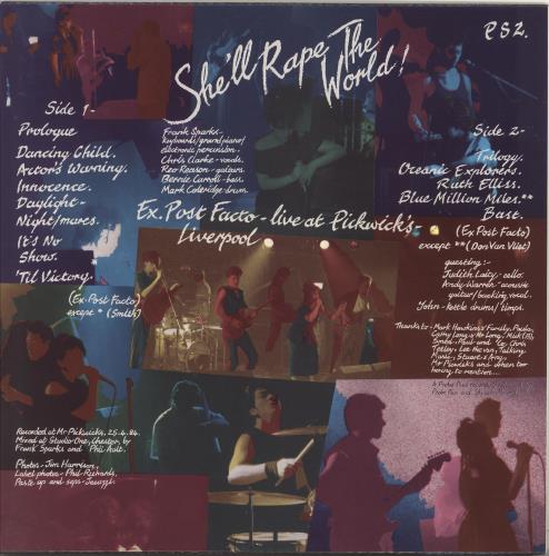 Ex Post Facto She'll Rape The World! vinyl LP album (LP record) UK EXBLPSH714603