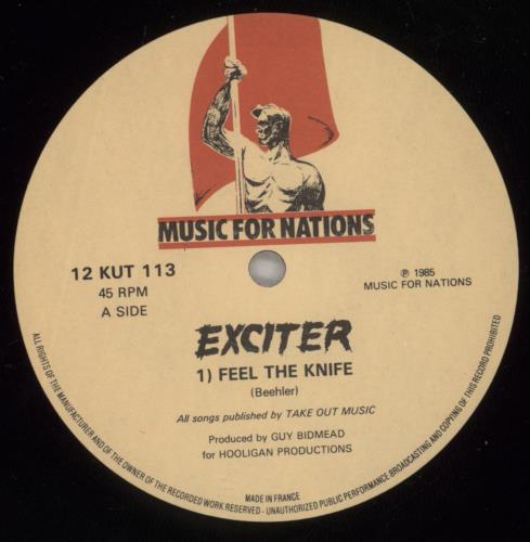 Exciter Feel The Knife 12" vinyl single (12 inch record / Maxi-single) UK EX012FE600311