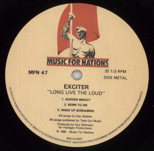Exciter Long Live The Loud vinyl LP album (LP record) UK EX0LPLO465961