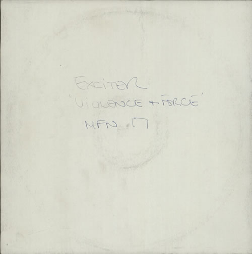 Exciter Violence & Force - Test Pressing vinyl LP album (LP record) UK EX0LPVI600535