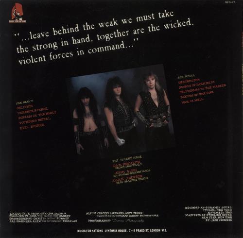 Exciter Violence & Force vinyl LP album (LP record) UK EX0LPVI674387