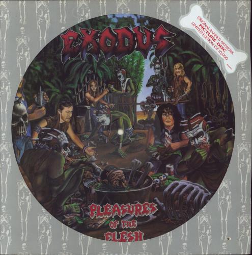 Exodus Pleasures Of The Flesh picture disc LP (vinyl picture disc album) US EX-PDPL828565