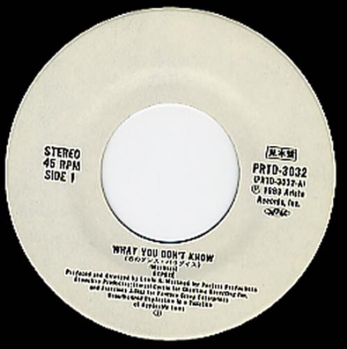 Expose What You Don't Know 7" vinyl single (7 inch record / 45) Japanese EXP07WH230100
