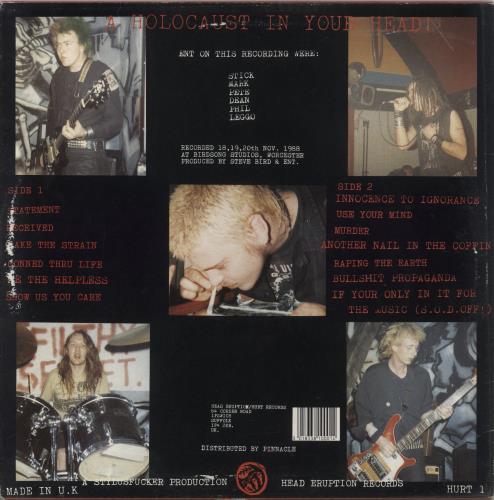 Extreme Noise Terror A Holocaust In Your Head - VG vinyl LP album (LP record) UK EX6LPAH859924