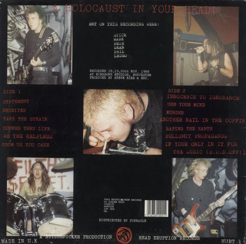 Extreme Noise Terror A Holocaust In Your Head vinyl LP album (LP record) UK EX6LPAH608709