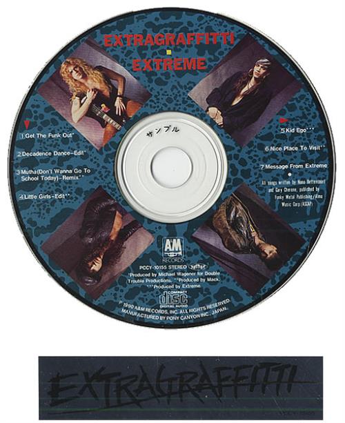 Extreme Extragraffitti CD album (CDLP) Japanese EXTCDEX197207