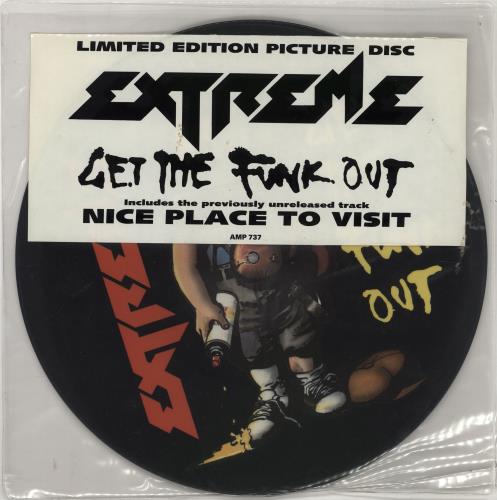 Extreme Get The Funk Out Uk 12 Vinyl Picture Disc 12inch Picture Disc Record 16505