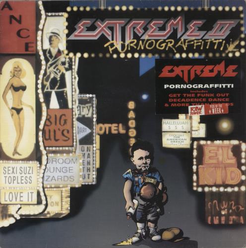 Extreme Pornograffitti - Hype Stickered vinyl LP album (LP record) UK EXTLPPO709117