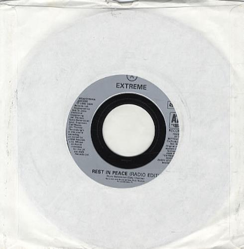 Extreme Rest In PEace (Radio Edit) - Jukebox Issue 7" vinyl single (7 inch record / 45) UK EXT07RE325804