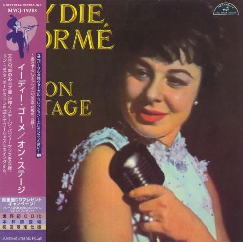 Eydie Gorm� On Stage CD album (CDLP) Japanese EYDCDON831350
