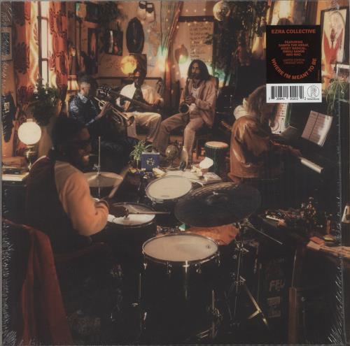 Ezra Collective Where I'm Meant To Be - Orange Vinyl + Autographed Print 2-LP vinyl record set (Double LP Album) UK 6212LWH879726