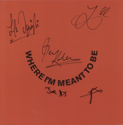 Ezra Collective Where I'm Meant To Be - Orange Vinyl + Autographed Print 2-LP vinyl record set (Double LP Album) UK 6212LWH879726