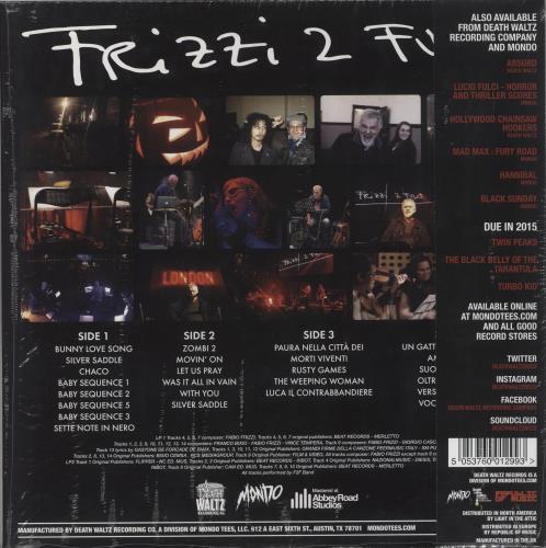 Fabio Frizzi Frizzi 2 Fulci - Live at Union Chapel - Green With Orange Splattered Vinyl 2-LP vinyl record set (Double LP Album) UK IFB2LFR856989