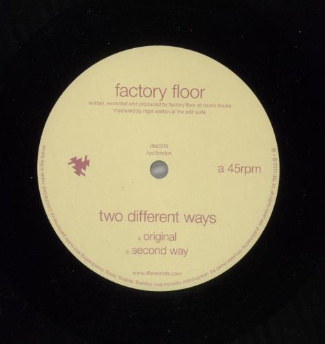 Factory Floor Two Different Ways - Blue Printed Sleeve 12" vinyl single (12 inch record / Maxi-single) UK H5612TW871293