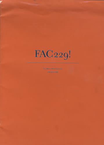 Factory FAC229! magazine UK FCYMAFA221003