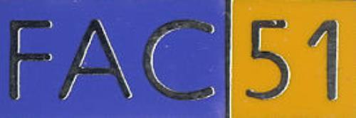 Factory FAC51 Badge - Blue/yellow badge UK FCYBGFA407870