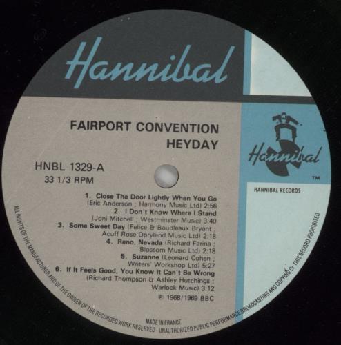 Fairport Convention Heyday - EX vinyl LP album (LP record) UK F-CLPHE699613