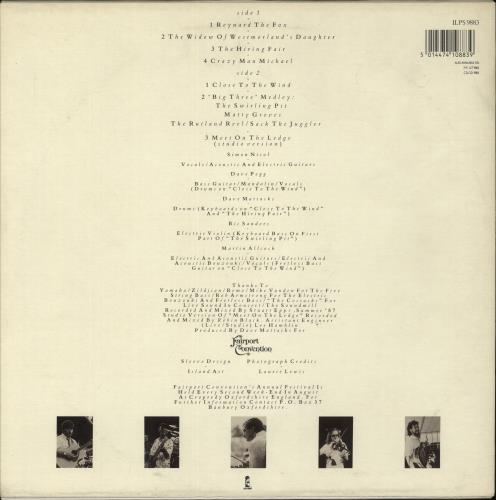 Fairport Convention In Real Time - EX vinyl LP album (LP record) UK F-CLPIN285410