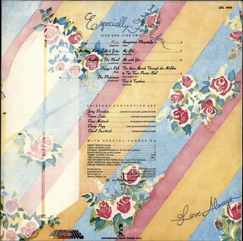 Fairport Convention Rosie vinyl LP album (LP record) Italian F-CLPRO695572