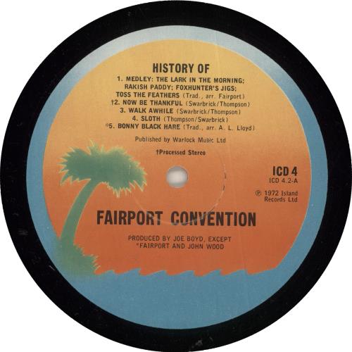 Fairport Convention The History Of - 2nd - Red 2-LP vinyl record set (Double LP Album) UK F-C2LTH729893