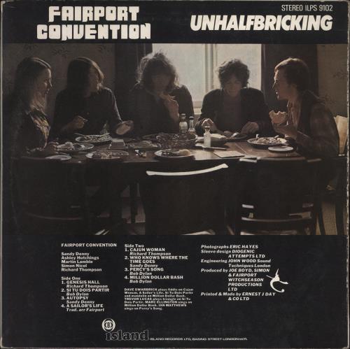 Fairport Convention Unhalfbricking - 1st - EX vinyl LP album (LP record) UK F-CLPUN774972