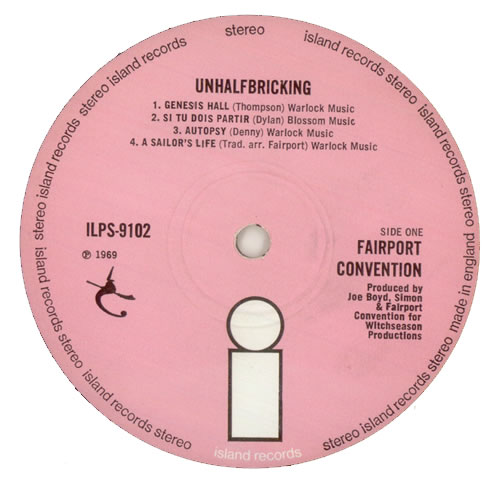 Fairport Convention Unhalfbricking - 2nd vinyl LP album (LP record) UK F-CLPUN90176