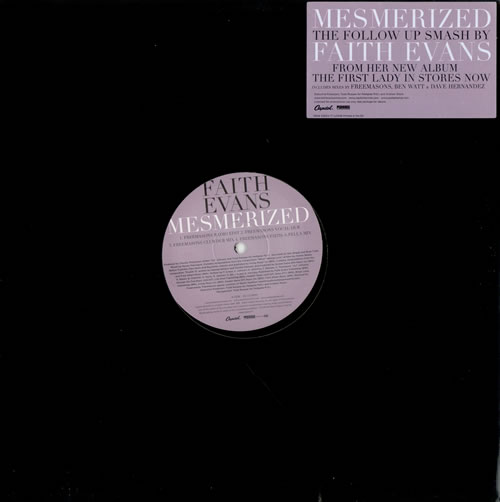 Faith Evans Mesmerized 12" vinyl single (12 inch record / Maxi-single) European AIT12ME473922