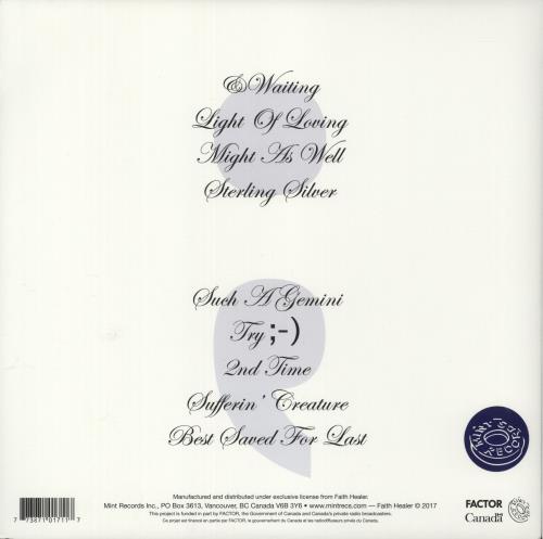 Faith Healer Try - Blue Transparent Vinyl vinyl LP album (LP record) Canadian 8BRLPTR872926