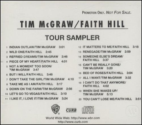 Faith Hill Tour Sampler CD album (CDLP) US FHICDTO424128